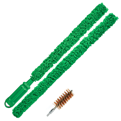 Snáithín flocking (sintéiseach) glanadh gunna gráin ag iarraidh le láimhseáil compordach. 12/16Ga, nó 20Ga. Pacáiste 2pcs, fad oibre 930mm.