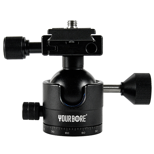 Daingneáin Ghunna Dúnta Dúbailte Lúibín Tripod Lámhach le Poill Scriú Iarnróid Treoraithe Arca na hEilvéise, Lúibín Ceann Liathróid Tripod