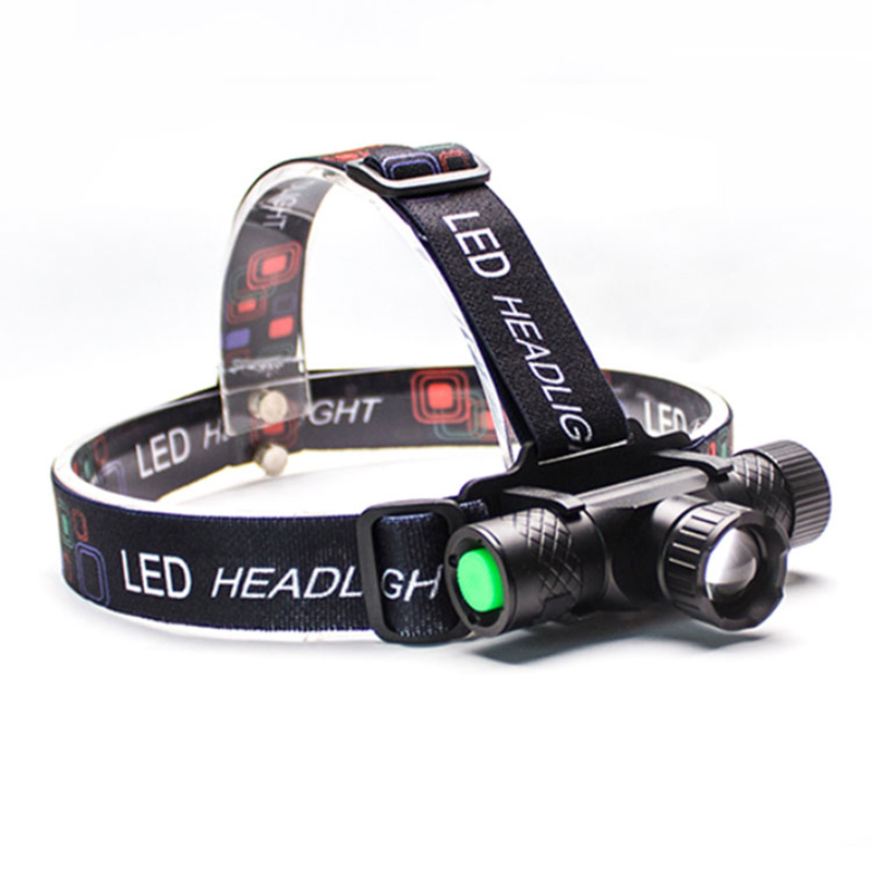 Flashlight Super geal Ceannlampa LED in-athluchtaithe USB