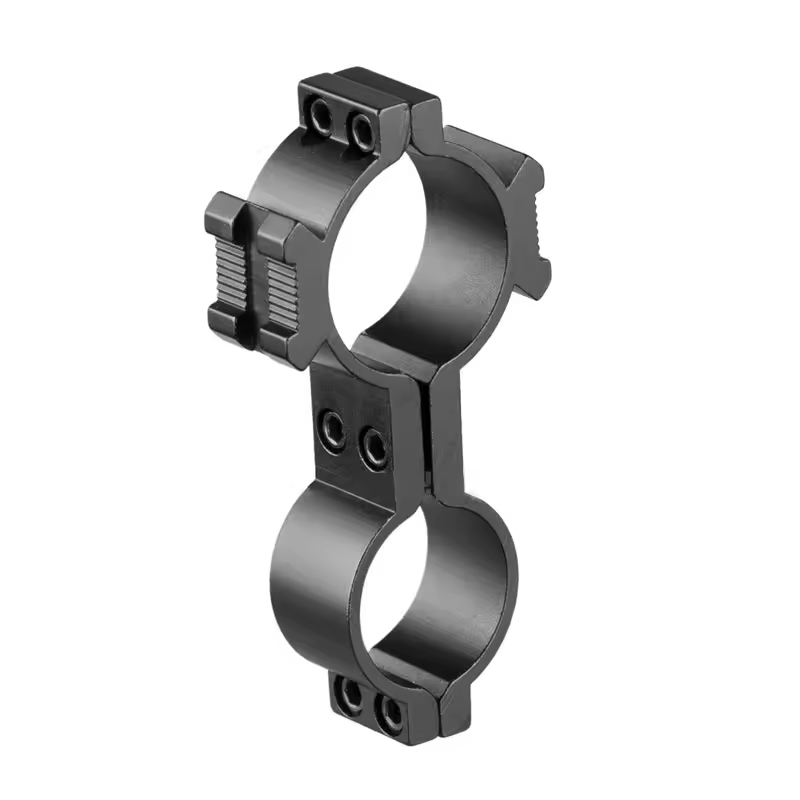 Fáinne Dual Oirbheartaíochta Uilíoch le haghaidh Flashlight Le Side Base Mount